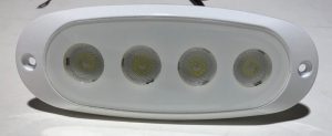 12 watt Recessed LED white marine flood light
