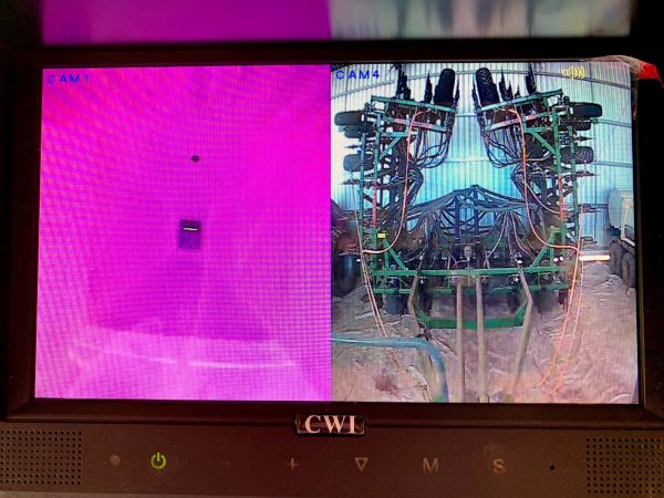 wireless cameras inside air seeder tanks