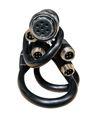 Front of machine harness to camera input